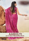 Aabhuti By Vallabhi Georgette Abstract Print With Swarovsaki Work Saree Wholesale Suppliers In India